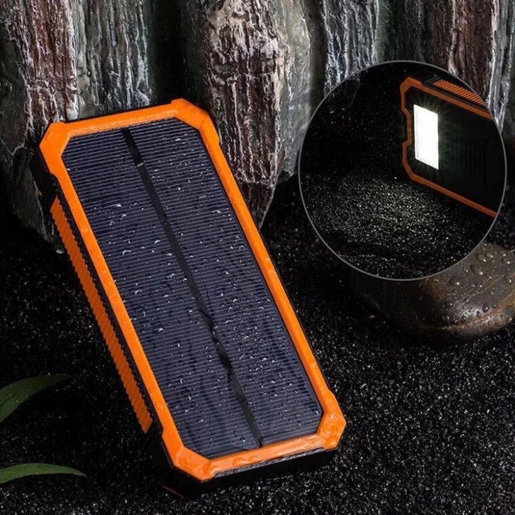 Dual USB Portable Waterproof Solar Charger 5000mAh 10000mAh 20000mAh Solar Power Bank