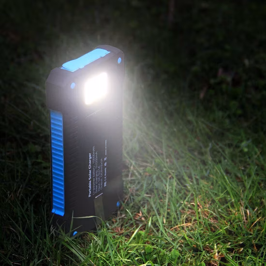 Новый водонепроницаемый аккумулятор солнечной энергии 8000 мАч с двумя USB-портами, литий-полимерный аккумулятор солнечной энергии